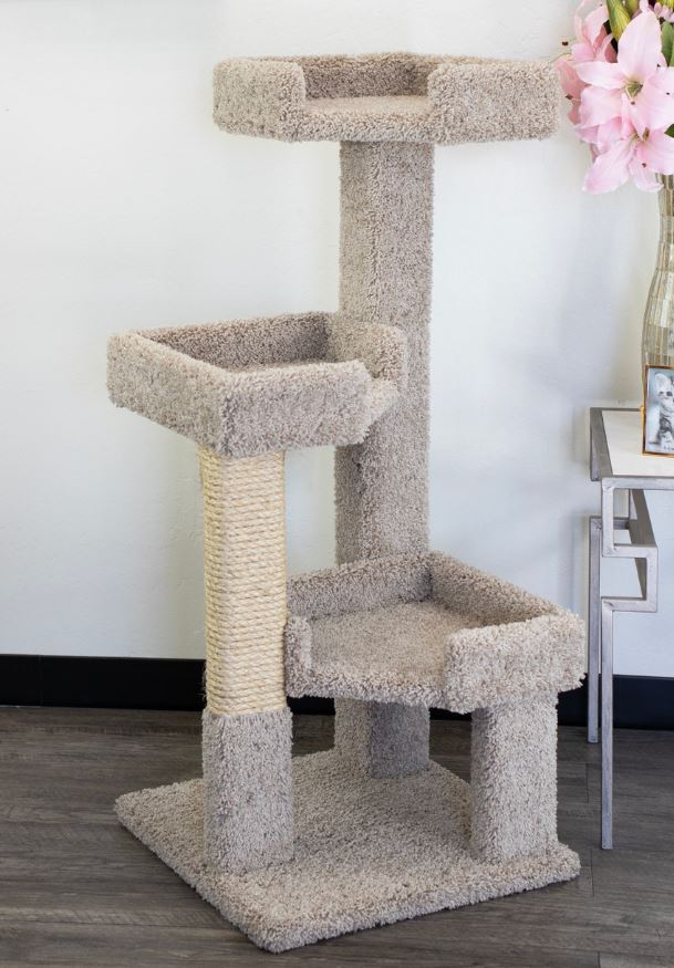 New Cat Condos Solid Wood 3 Tier Tower
